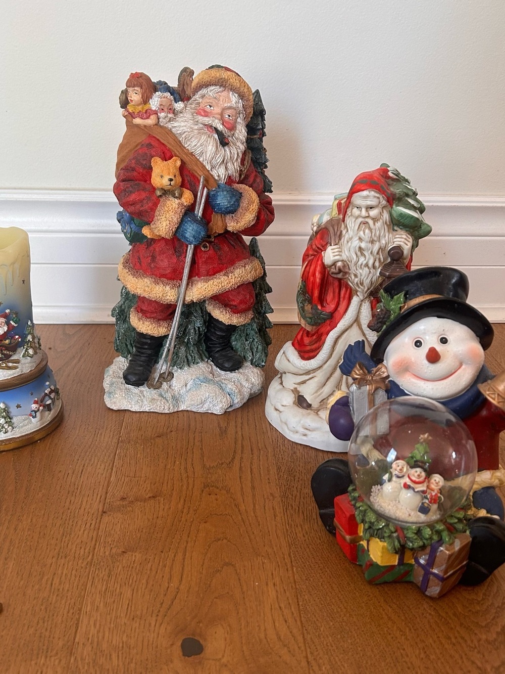 Festive Red Santa Figurine Holiday Decor